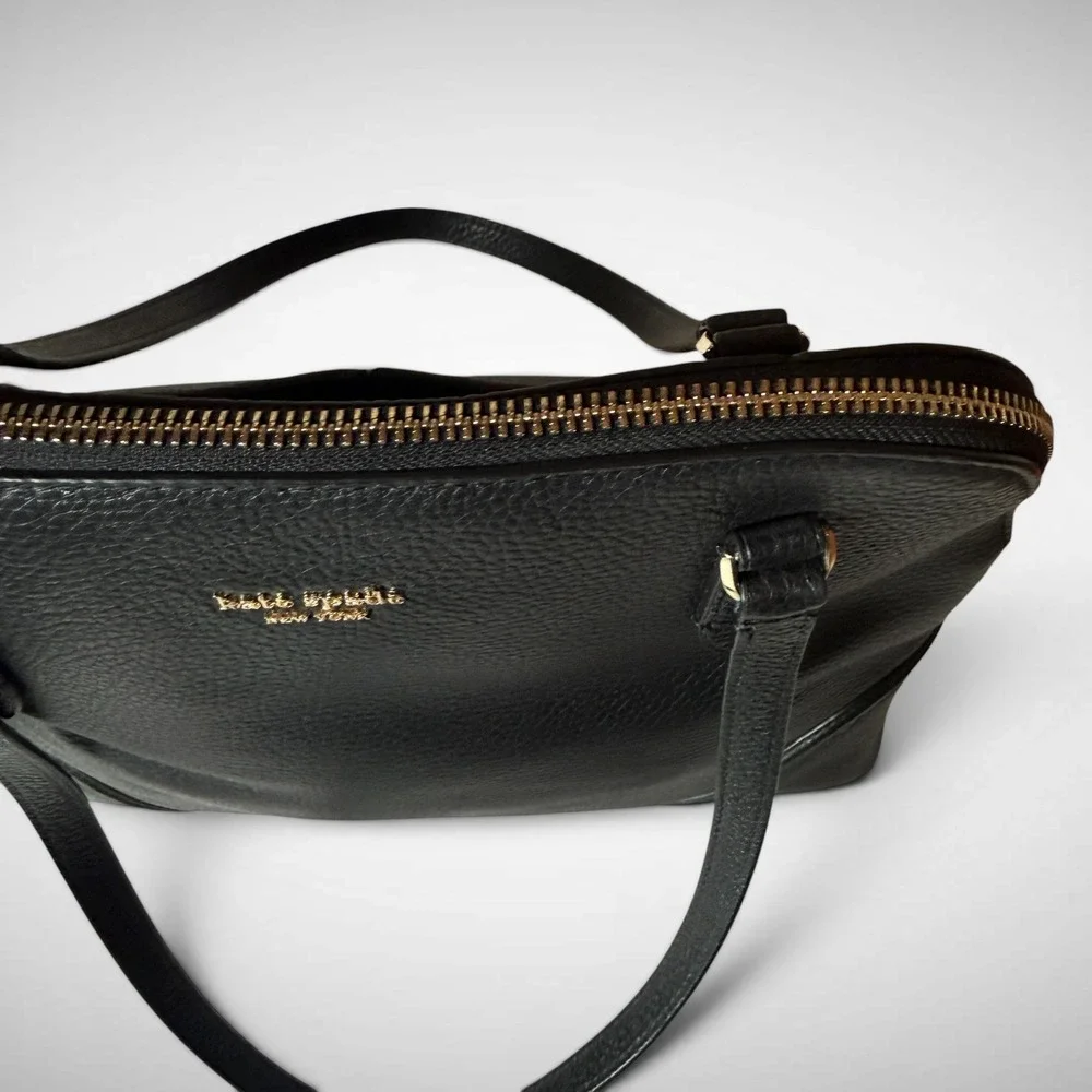 Kate‎ Spade Satchel Black Pebbled Leather Women Medium Dome Bag Professional